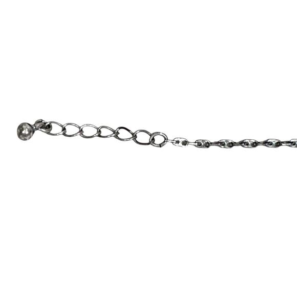 Flip Flop Sandal Charm Bracelet 10” Silver Tone Chain Lobster Clasp Beach Gift - Picture 6 of 7